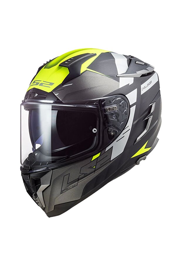 CHALLENGER ALLERT MAT TITANIUM-NEON SARI KASK - 1