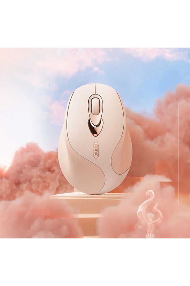 İNPHİC M8 Kablosuz Fare, Şarj Edilebilir Sessiz Kullanım 2.4G USB Mouse PEMBE - 3
