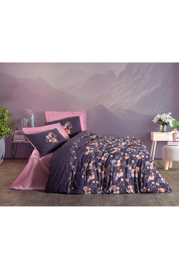Single Feminine Duvet Cover Set Alessa Pink
