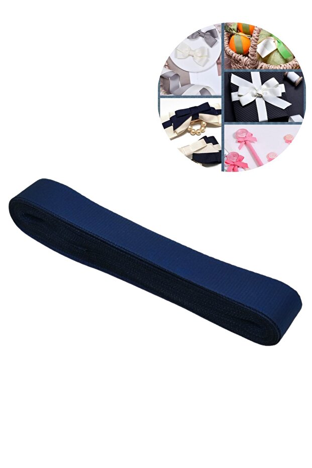 Grosgrain Ribbon, Gift Wrapping, Wedding, Party, Hobby and Decoration Ribbon, 10m - 4 Cm, Navy