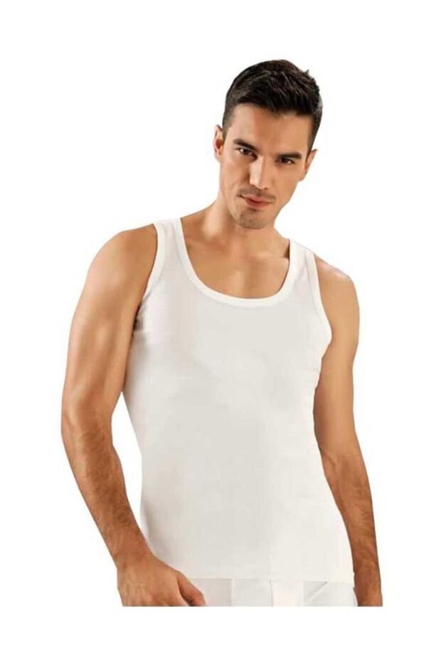 Pack of 6 100% Cotton Classic Ribbed Men's Singlets