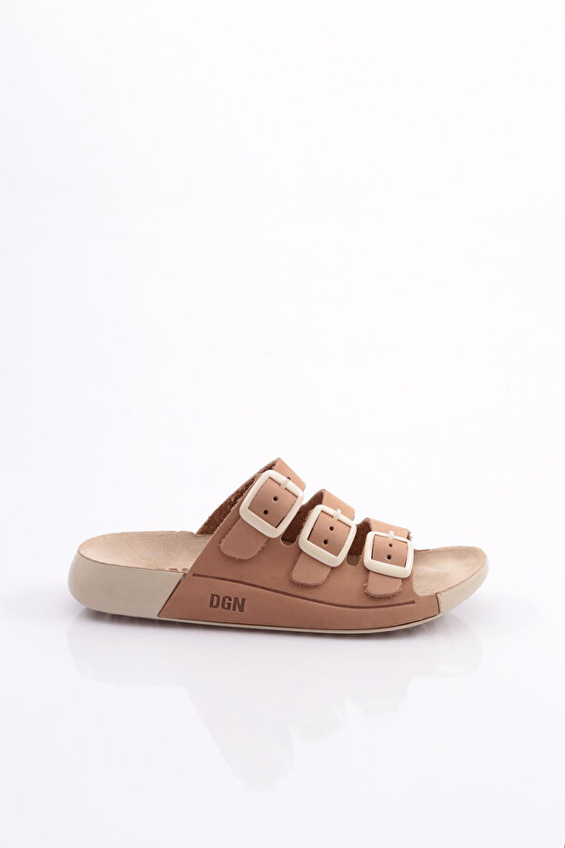 P29 Women's Buckle Three-Stripes Slippers