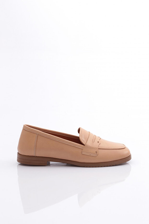 Women's Blunt Toe Shaped Ballerinas Nude 12132110