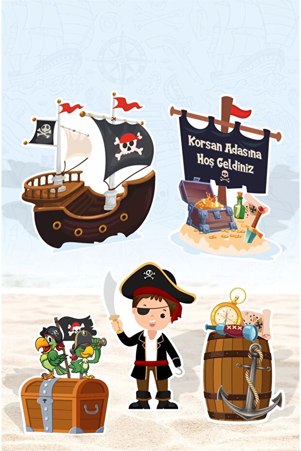 Pirate Concept Birthday * Footed Board Set