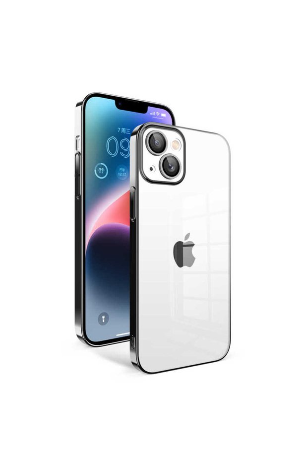 Case Compatible for iPhone 14 Plus Mobile Phone Case Garage Cover with Camera Protection Colorful Frame