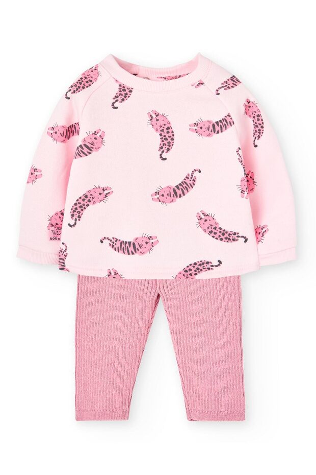 Kız Bebek 2li Set Desenli - 1