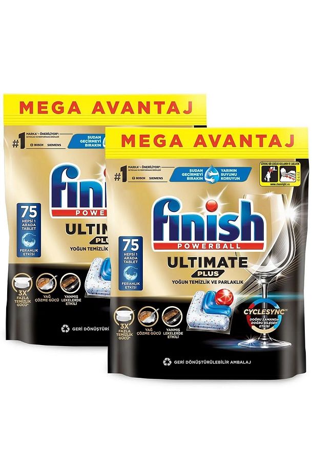 Ultimate Plus 150 Kapsül Bulaşık Makinesi Deterjanı (2 x 75) - 2