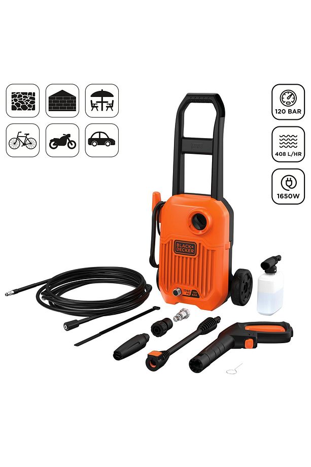 BEPW1650-QS 1650W 120Bar Basınçlı Yıkama Makinesi ( Dikey ) - 1