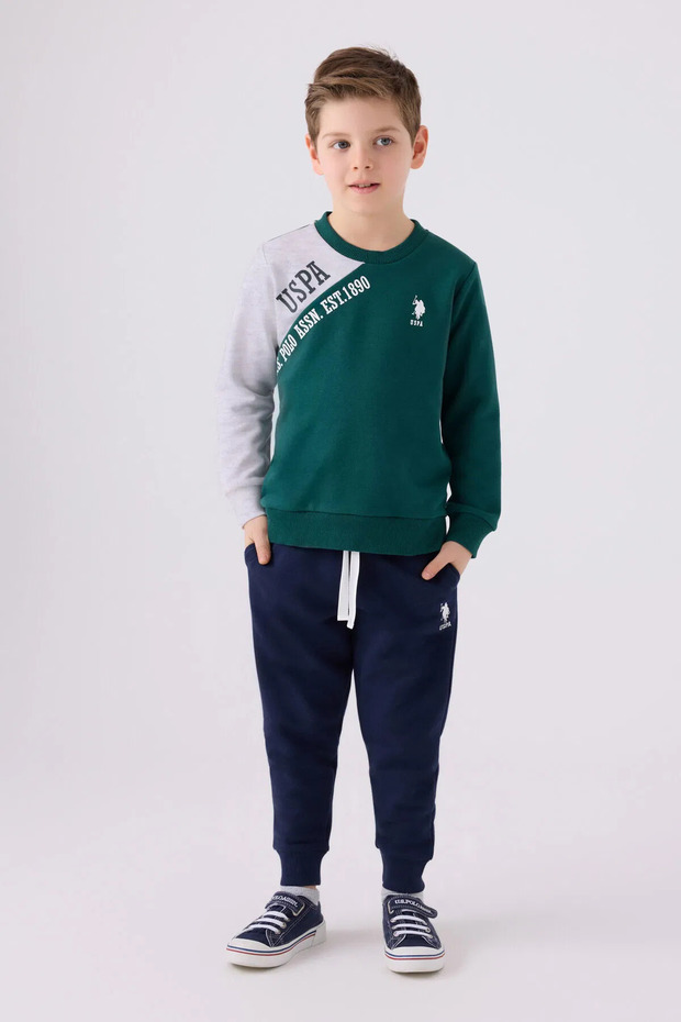 Us Polo Assn. Dark Green Boy Suit