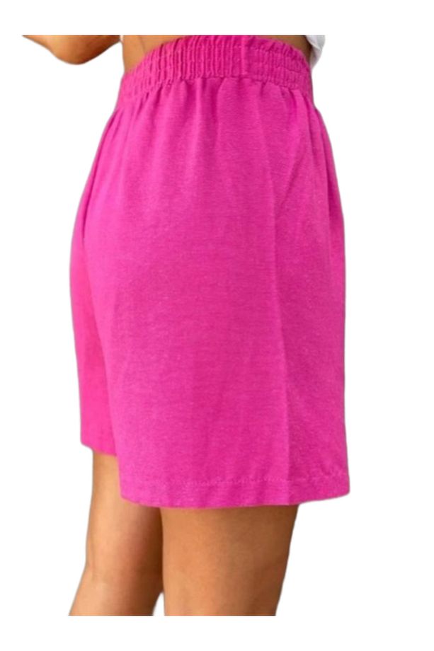 KETEN PEMBE ŞORT - 4