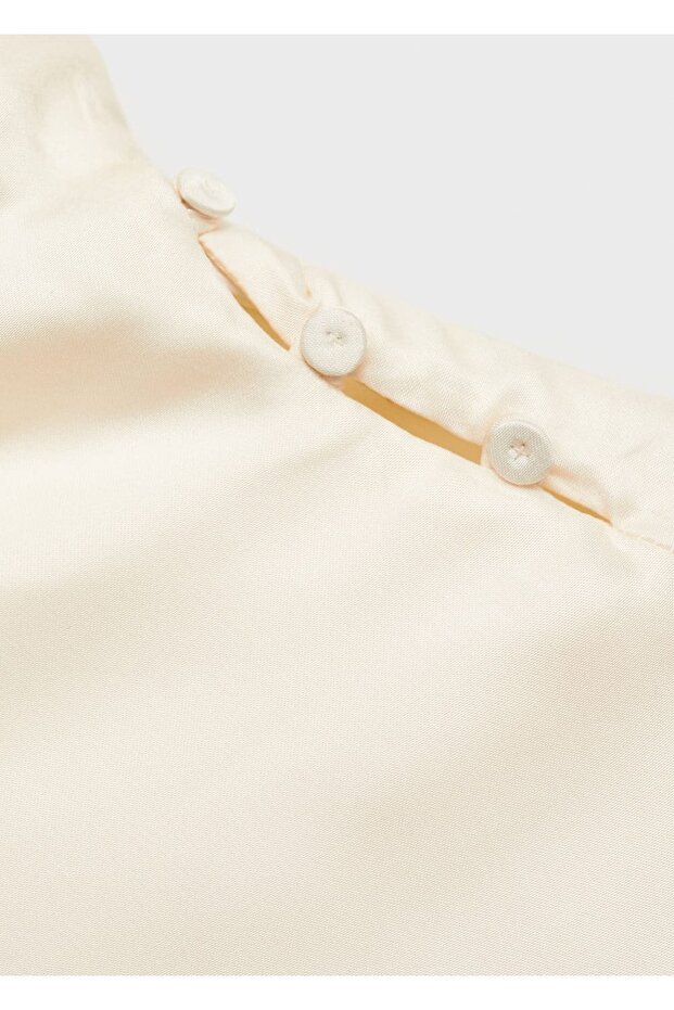 Asimetrik saten bluz - 8