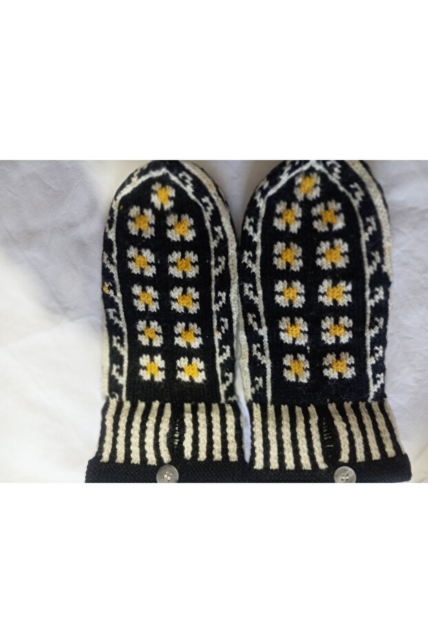 El örgüsü patik çorap - 1