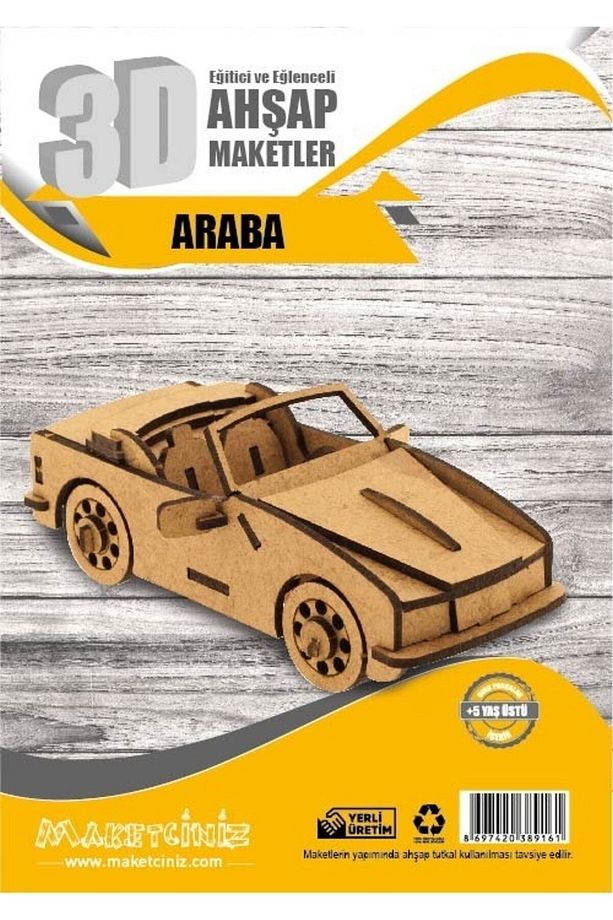 3 Lü Maket Seti-4 Anıtkabir-bisiklet-araba - 3