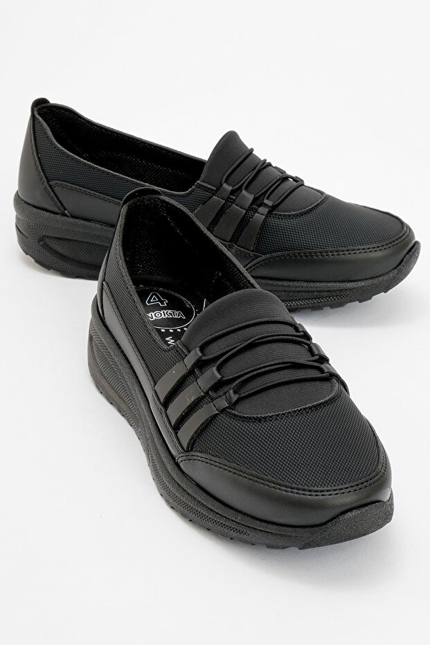 Black Denim Casual Women's Shoes