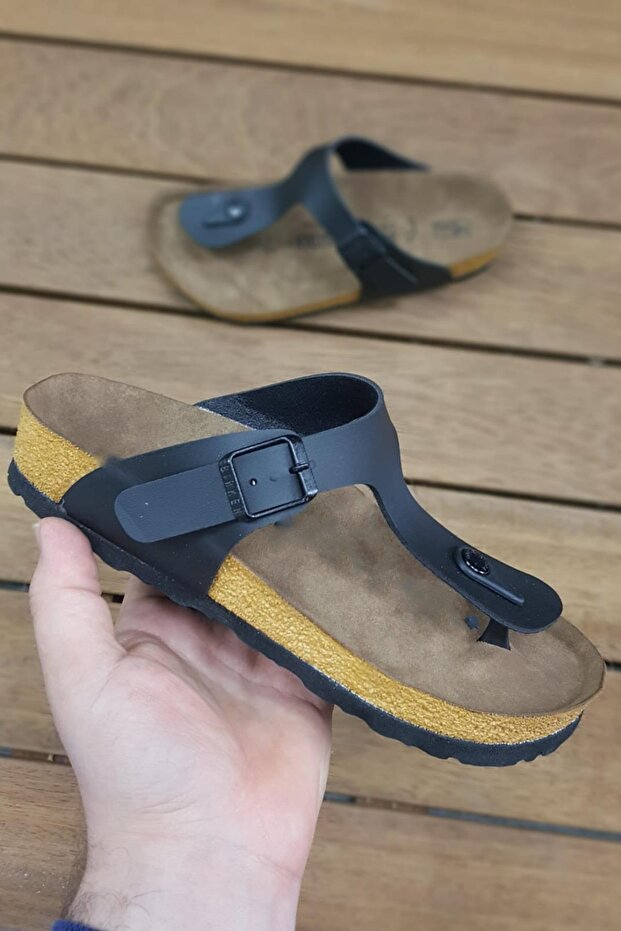 Unisex Orthopedic Sole Stylish Comfortable Flip Flops Beach Vacation Summer Beach Home Outdoor Slippers Black