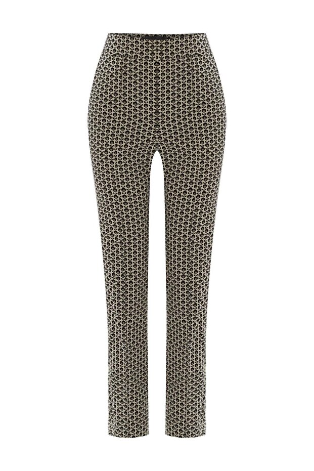 Patterned Cigarette Pants - 6