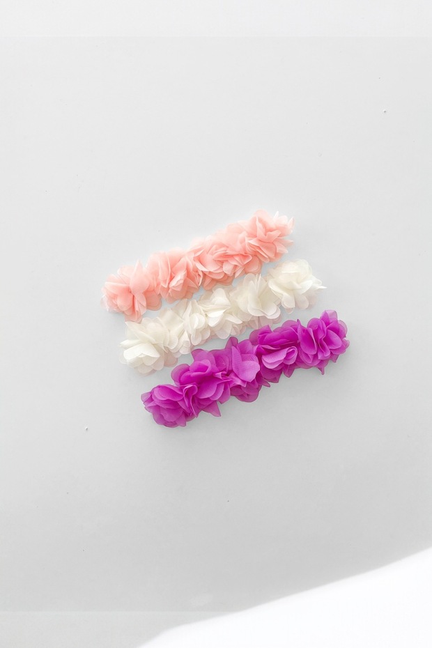 Baby Girl Floral 3-Piece Elastic Bandana Set, Hair Band Set