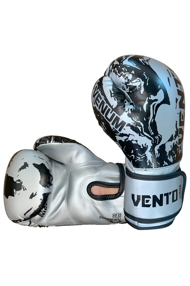 Venum Boks ve Kick-Boks Eldiveni Silver - 1