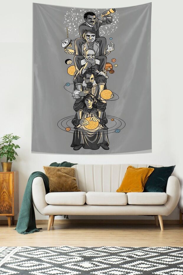 Sky Scientists Modern Stain Resistant Fabric Wall Cloth Wall Carpet Tapestry
