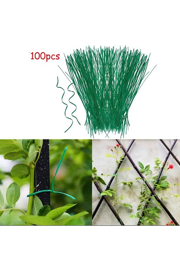bahçe fidan dal, poşet bağlama ipi 100 parça 20cm - 1