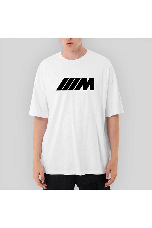 Bmw m Power Black Oversize White T-Shirt