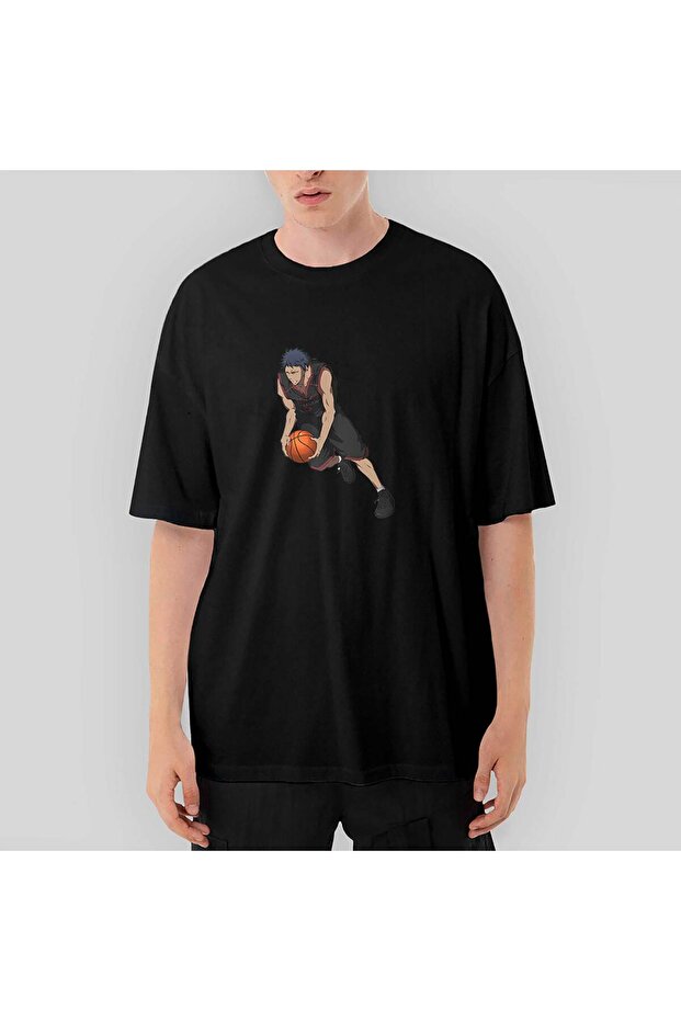 Black Baller Anime Oversize Black T-Shirt L