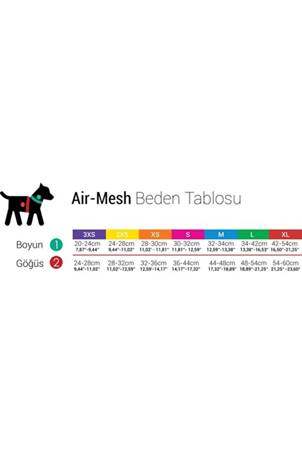 Airmesh Göğüs Tasması 2x Small - 3