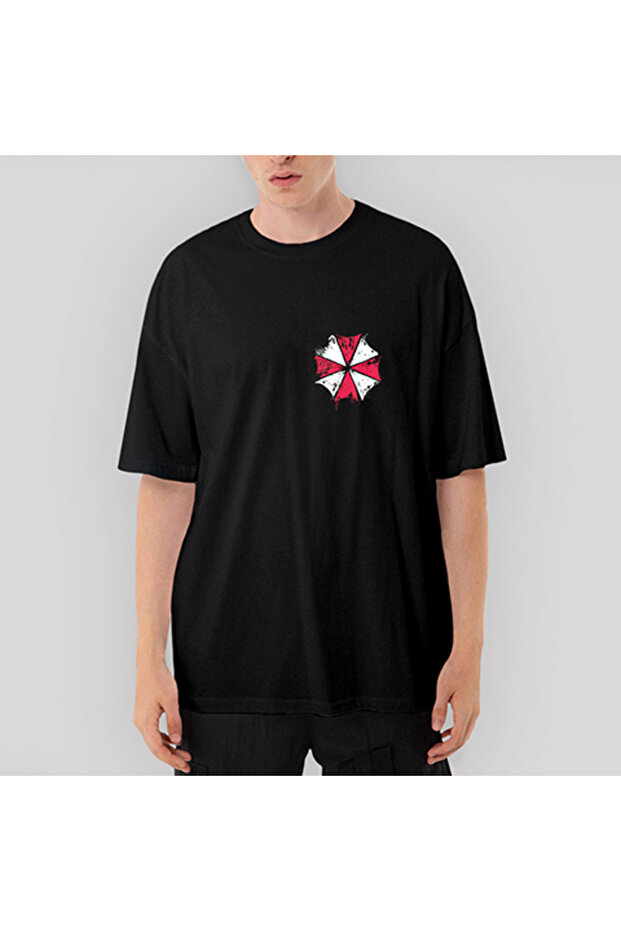 Μαύρο μπλουζάκι Umbrella Academy oversized - 1