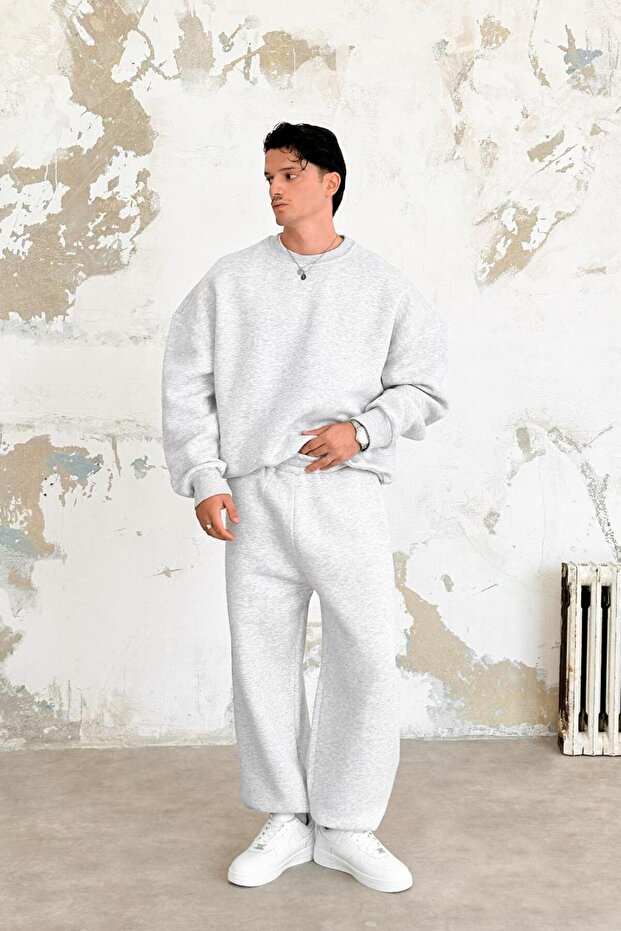 Gri Melanj Cozy Basic Oversize Sweat - 3