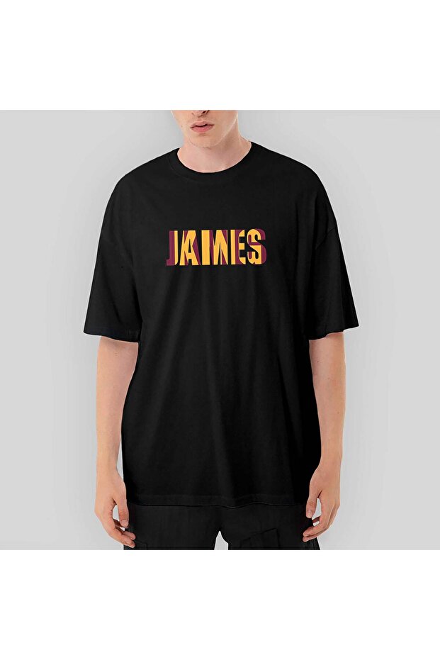Lebron J. Text Oversize Black T-Shirt