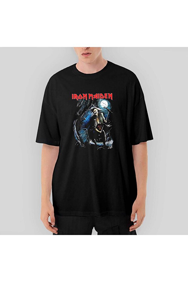 Iron Maiden Benjamin Oversize Black T-Shirt S
