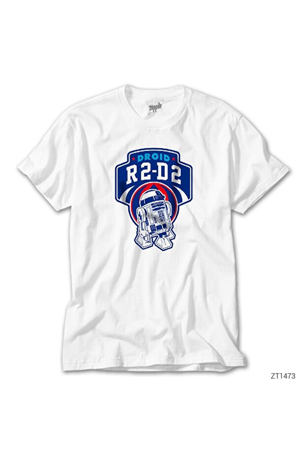 Tricou alb Star Wars Droid R2D2 - 1