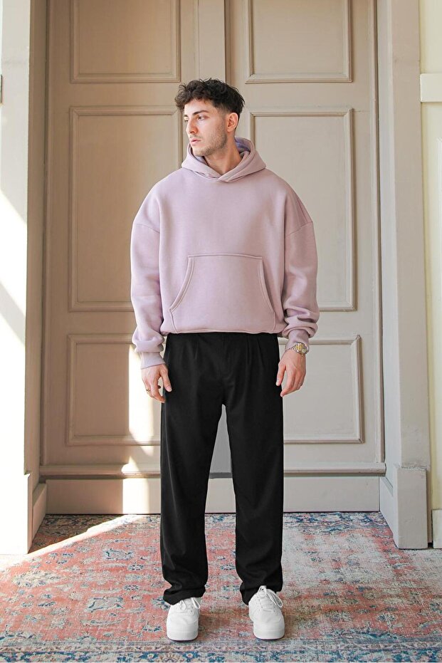 Mürdüm Cozy Basic Oversize Sweatshirt - 4