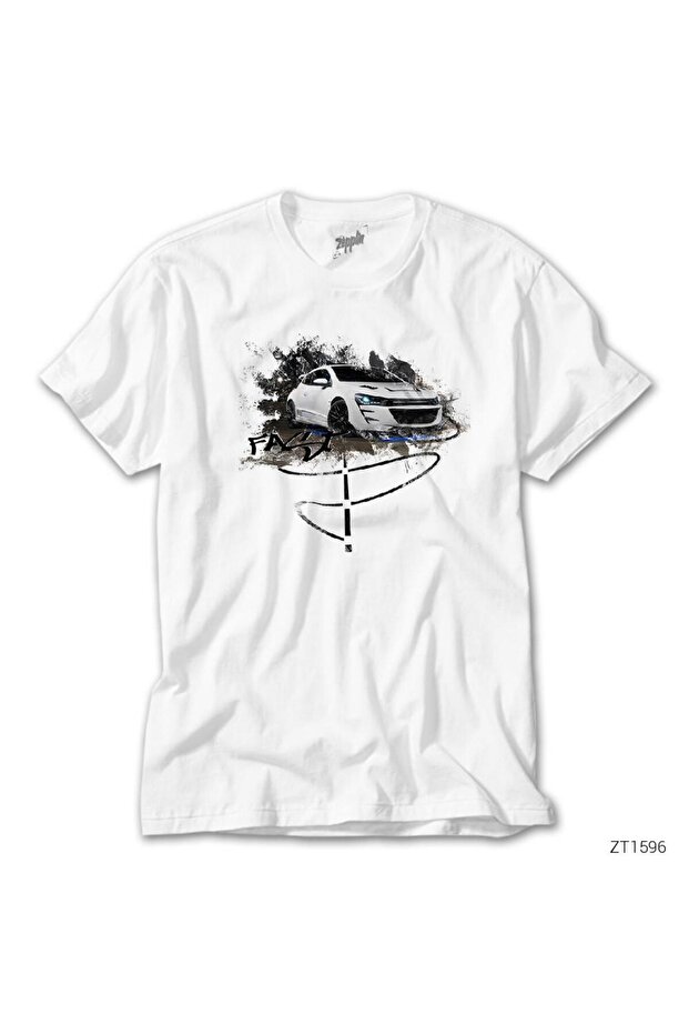 Λευκό μπλουζάκι Scirocco Fast Driving - 1