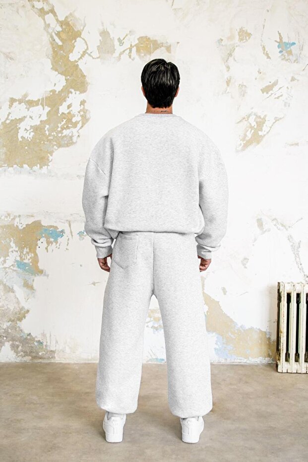 Gri Melanj Cozy Basic Oversize Sweat - 4
