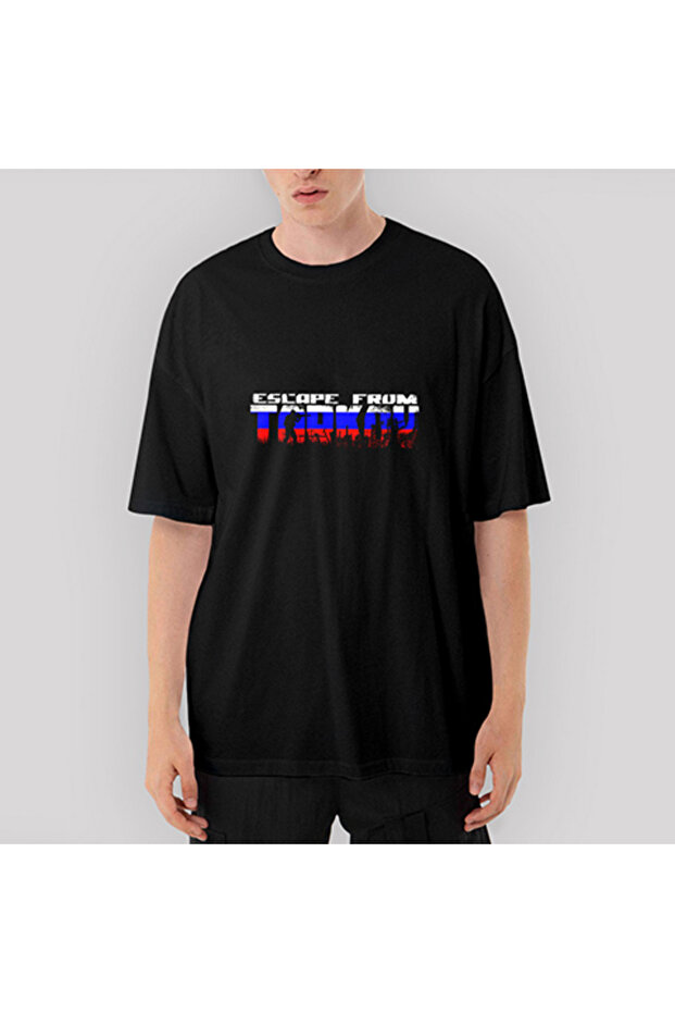 Escape from Tarkov Russia Oversize Black T-Shirt