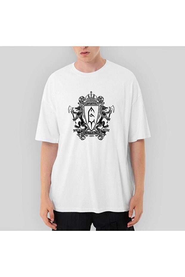تي شيرت أبيض كبير الحجم من Emperor Cut The Mustard Essential
