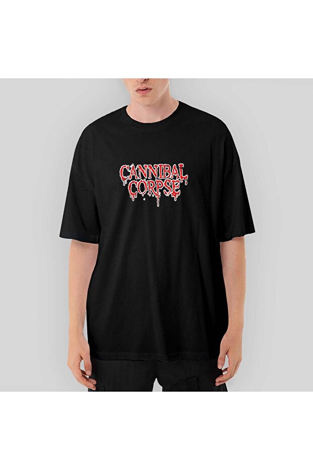 تي شيرت Cannibal Corpse CRY أسود كبير الحجم مقاس XL