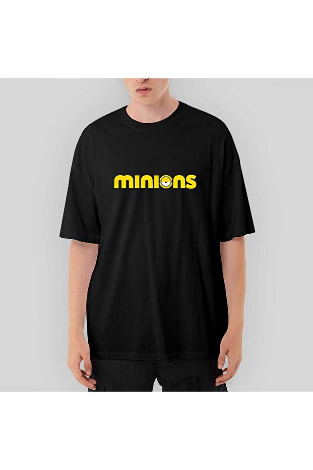Minions Logo Oversize White T-Shirt