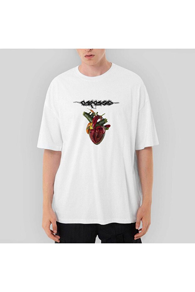 Carcass Torn Arteries Oversize White T-Shirt L