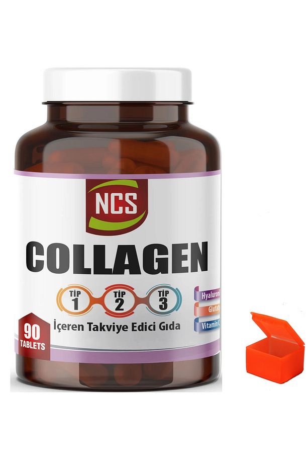 Hidrolize Collagen Type 1-2-3 Vitamin C Glutatyon 90 Tablets Hap Kutusu Hediyeli - 1