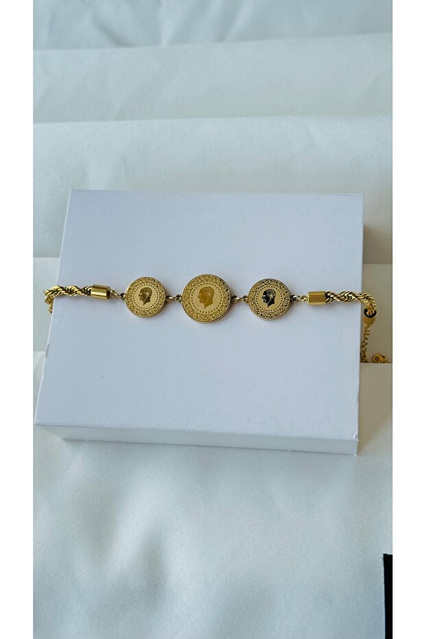 Çeyrekli Çelik Bileklik - 4