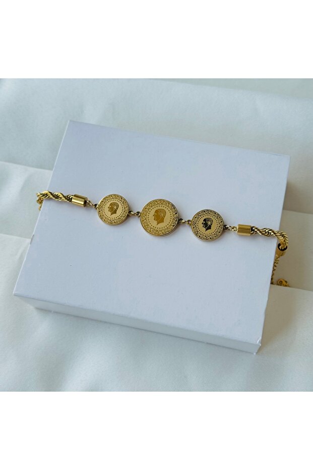 Çeyrekli Çelik Bileklik - 3