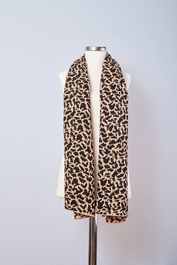 شال تريكو بنقشة الفهد - 3