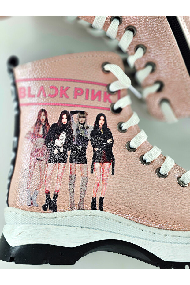 BlackPink Baskılı Kız Çocuk Bot - 3