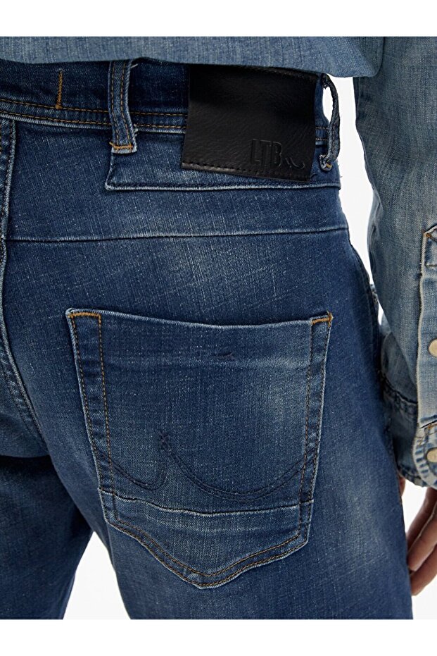 Darwın Orta Bel Jean Bermuda - 2