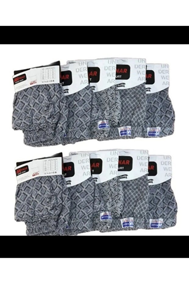 Ekonomik Şort Boxer 10 Adet - 1