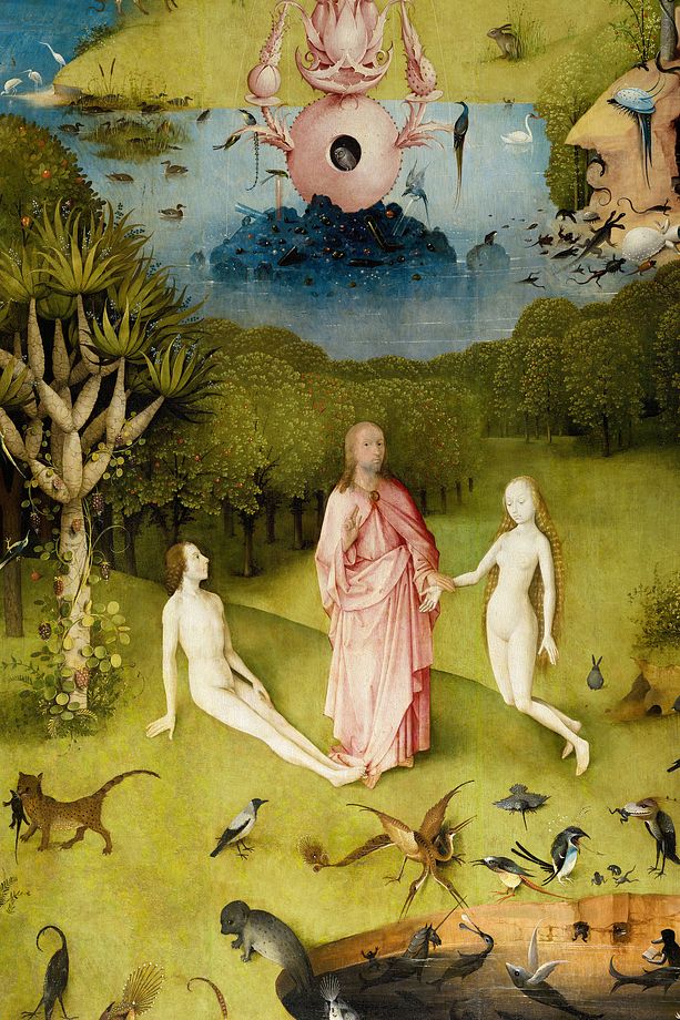 Hieronymus Bosch - Dünyevi Zevkler Bahçesi The Garden of Earthly Delights Duvar Örtüsü Duvar Halısı - 4