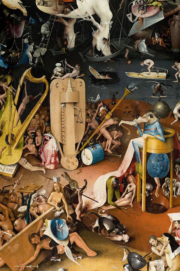 Hieronymus Bosch - Dünyevi Zevkler Bahçesi The Garden of Earthly Delights Duvar Örtüsü Duvar Halısı - 6