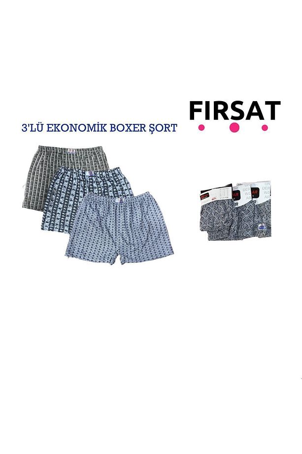 3 lü boxer şort srn-003821 - 1